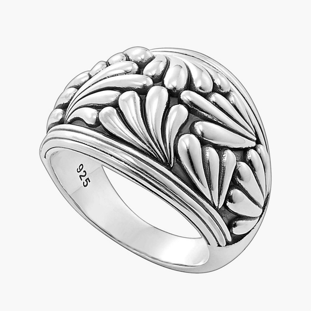LAGOS Flora Dome Ring in Sterling Silver Size 7
